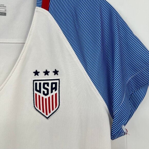 Nike White Blue Team USA Short Sleeve Soccer Jersey | Size M - Picture 7 of 11